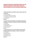 PEARSON VUE REAL ESTATE EXAMINATION PRACTICE SET&colon; 200 QUESTIONS COVERING ALL TESTED SUBJECT AREAS WITH VERIFIED ANSWER KEY FOR THE UPCOMING LICENSING EXAM
