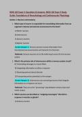 BIOD 102 Exam 3&colon; Questions & Answers&colon; BIOD 102 Exam 3 Study Guide&colon; Foundations of Neurobiology and Cardiovascular Physiology&colon; Updated 2026