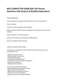 MTA CONDUCTOR EXAM 2026 120 Practice Questions with Answers & Detailed Explanations&period;pdf&NewLine;&NewLine;