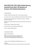 CNA PRACTICE TEST 2026 Certified Nursing Assistant Exam Bank 150 Questions & Answers with Detailed Explanations&period;pdf&NewLine;&NewLine;