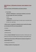BIOD 102 Exam 1&colon; 100 Questions & Answers&colon; Latest Updated A&plus; Score&NewLine;Guide -Molecular Genetics&colon; DNA Replication and Protein Synthesis
