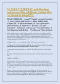 NC BLET STATE EXAM with Questions &NewLine;and Answers&sol;Plus a Rationale Updated 2026 &NewLine;A&plus;&sol;Instant Download PDF