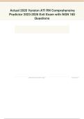 ATI RN Comprehensive Predictor Exit Exam NGN Questions&comma; Answers and Rationales 2027