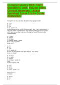 HESI Mathematics Exam Questions&comma; Answers and Rationales Study Guide 2027