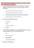 WCU Pathophysiology Midterm Questions & Answers 2026 &vert; High-Yield Review &vert; Latest Update &vert; Comprehensive Exam Prep &vert; Graded A&plus;