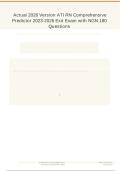 ATI RN Comprehensive Predictor Exit Exam NGN Questions&comma; Answers and Rationales 2027