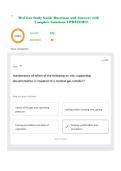 Med Gas Study Guide Questions and Answers with Complete Solutions UPDATED&excl;&excl;&excl;&excl;&period;