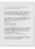 ATI - Nursing Foundations Test Exam questions and&NewLine;answers Graded A&plus;&vert;latest update&NewLine;A nurse is caring for a client who tells the nurse they want to quit smoking&period; The&NewLine;nurse provides the client with information about smoking cessation and other ways&NewLine;to im