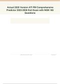 ATI RN Comprehensive Predictor Exit Exam NGN 180 Questions&comma; Answers and Rationales 2027