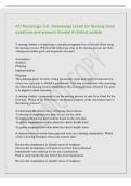 ATI NurseLogic 3&period;0 - Knowledge Levels for Nursing Exam&NewLine;questions and answers Graded A&plus;&vert;latest update&NewLine;A nursing student is completing a care plan assignment for a fictional client using&NewLine;the nursing process&period; Which of the following steps in the nursing pr