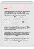 Aws Exam questions and answers Graded A&plus;&vert;latest&NewLine;update&NewLine;A company makes forecasts each quarter to decide how to optimize operations to&NewLine;meet expected demand&period; The company uses ML models to make these&NewLine;forecasts&period;An AI practitioner is writing a report about
