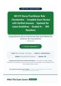 NR 615 Nurse Practitioner Role Exam Review 2026-2027&colon; LATEST VERIFIED Q&A with Rationale &vert; Chamberlain NP Role Prep &vert; Graded A&plus;&NewLine;&NewLine;