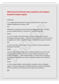 AWS Cloud Practitioner Exam questions and answers&NewLine;Graded A&plus;&vert;latest update&NewLine;AWS Shield&NewLine;is a managed Distributed Denial of Service &lpar;DDoS&rpar; protection service that&NewLine;safeguards applications running on AWS&NewLine;SDK&NewLine;helps take the complexity out of coding by prov