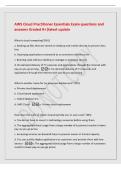 AWS Cloud Practitioner Essentials Exam questions and&NewLine;answers Graded A&plus;&vert;latest update&NewLine;What is cloud computing&quest; &lpar;M1&rpar;&NewLine;a&period; Backing up files that are stored on desktop and mobile devices to prevent data&NewLine;loss&NewLine;b&period; Deploying applications connected to on-premis
