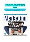 Marketing Real People&comma; Real Choices&comma; 11th Edition by Michael R&period; Solomon &colon; Comprehensive Test Bank &semi; Verified Practice Questions & Exam Answers &vert; Complete Study & Assessment Guide