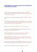 FISDAP AIRWAY Exam Questions And Correct Verified Answers &NewLine;New Updated Version 2026