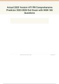 ATI RN Comprehensive Predictor Exit Exam NGN 180 Questions&comma; Answers and Rationales 2027&NewLine;