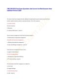FIRE OFFICER Final Exam Questions And Correct Verified Answers New Updated Version 2026