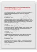 C810 Assessment Prep Cohorts Exam questions and&NewLine;answers Graded A&plus;&vert;latest update&NewLine;Using a template to collect data for key reports may help to prompt caregivers to&NewLine;document all required data elements in the patient record&period; This practice&NewLine;contributes to d