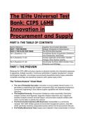 2026&sol;2027 The Elite Universal Test Bank&colon; CIPS L6M8 Innovation in Procurement & Supply &vert; 22&plus; S-Tier MCQs & Explanations