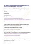 ATI RN Capstone Pharmacology Actual Exam Questions And Correct Verified Answers New Updated Version 2026