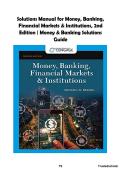 Money&comma; Banking&comma; Financial Markets & Institutions 2nd Edition Solutions Manual &vert; Brandl &vert; Complete Chapter Solutions for Money & Banking