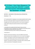 GE 5103 Week 12 Quiz Project Management Trine University Actual Exam 2026&sol;2027 &vert; Complete Exam-Style Questions with Detailed Rationales &vert; Pass Guaranteed &ndash; A&plus; Graded