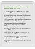 Disaster FEMA ICS Lessons 3 & 4 Exam questions and&NewLine;answers Graded A&plus;&vert;latest update&NewLine;Five Major Management Functions - Command&comma; Operations&comma; Planning&comma;&NewLine;Logistics&comma; Finance & Administration&NewLine;Sets the incident objectives&comma; strategies&comma; and priorities and has ov