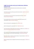 CAMRT Exam Questions And Correct Verified Answers 2026 New Updated Version