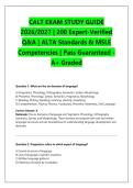 CALT EXAM STUDY GUIDE &NewLine;2026&sol;2027 &vert; 200 Expert-Verified &NewLine;Q&A &vert; ALTA Standards & MSLE &NewLine;Competencies &vert; Pass Guaranteed -&NewLine;A&plus; Graded