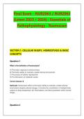 Final Exam - NUR2063 &sol; NUR2063 &NewLine;&lpar;Latest 2023 &sol; 2024&rpar; &colon; Essentials of &NewLine;Pathophysiology - Rasmussen