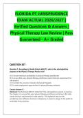 FLORIDA LAWS & RULES EXAM &NewLine;PSYCHOLOGISTS 2026&sol;2027 &vert; FLRE &NewLine;Complete Solutions & Verified &NewLine;Q&A &vert; Pass Guaranteed - A&plus; &NewLine;Graded