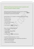 DOD Annual Security Awareness Exam questions and&NewLine;answers Graded A&plus;&vert;latest update&NewLine;The Personnel Security Program protects national security by ensuring that&NewLine;individuals granted access to classified information &lowbar;&lowbar;&lowbar;&lowbar;&lowbar;&lowbar;&lowbar;&lowbar;&lowbar;&lowbar;&lowbar;&lowbar;&lowbar;&lowbar;&period; - are&comma;&NewLine;and will remain&comma; lo