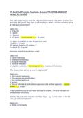 NV Certified Pesticide Applicator General PRACTICE 2026&sol;2027 &NewLine;version A&plus; Graded