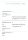 IMPLANT AAID EXAM QUESTIONS AND ANSWERS