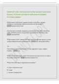 FEMA ICS 100c&colon; Introduction to the Incident Command&NewLine;System&comma; ICS Exam questions and answers Graded&NewLine;A&plus;&vert;latest update&NewLine;Which General Staff member prepares Incident Action Plans&comma; manages&NewLine;information&comma; and maintains situational awareness for the incident&quest; -