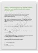 FEMA ICS 100c Introduction to the Incident Command&NewLine;System&comma; ICS Exam questions and answers Graded&NewLine;A&plus;&vert;latest update&NewLine;Which General Staff member prepares Incident Action Plans&comma; manages&NewLine;information&comma; and maintains situational awareness for the incident&quest; -&NewLine;