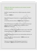 FEMA ICS 100c Exam questions and answers Graded&NewLine;A&plus;&vert;latest update&NewLine;The Whole Community approach refers to different organizations within the&NewLine;Federal&NewLine;Government - False&NewLine;Which NIMS Management Characteristic is necessary for achieving situational&NewLine;awarene