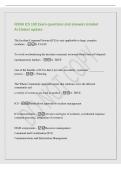 FEMA ICS 100 Exam questions and answers Graded&NewLine;A&plus;&vert;latest update&NewLine;The Incident Command System &lpar;ICS&rpar; is only applicable to large&comma; complex&NewLine;incidents&period; - B&period; FALSE&NewLine;To avoid overburdening the incident command&comma; resources should not self-dispatch&NewLine;&lpar;spontaneousl