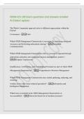FEMA ICS 100 Exam questions and answers Graded&NewLine;A&plus;&vert;latest update&NewLine;The Whole Community approach refers to different organizations within the&NewLine;Federal&NewLine;Government - False&NewLine;Which NIMS Management Characteristic is necessary for achieving situational&NewLine;awarenes