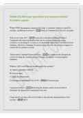 FEMA ICS-200 Exam questions and answers Graded&NewLine;A&plus;&vert;latest update&NewLine;Which NIMS management characteristic helps to eliminate confusion caused by&NewLine;multiple&comma; conflicting directives&quest; - Chain of Command & Unity of Command&NewLine;What is ICS form 201&quest; - It provides an 