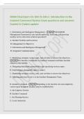 FEMA Final Exam ICS 100&colon; IS-100&period;C&colon; Introduction to the&NewLine;Incident Command System Exam questions and answers&NewLine;Graded A&plus;&vert;latest update&NewLine;C&period; Information and Intelligence Management - Which NIMS&NewLine;Management Characteristic may include gathering&comma; analyzing&comma; and a