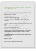 FEMA Final Exam ICS 100 Exam questions and answers&NewLine;Graded A&plus;&vert;latest update&NewLine;Which NIMS Management Characteristic may include gathering&comma; analyzing&comma; and&NewLine;assessing weather service data from technical specialists&quest;&NewLine;A&period; Incident Facilities and Locations&NewLine;B&period; M