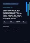 BIOS 252 Anatomy & Physiology II Lab Practicum Actual 2026&sol;2027 &ndash; 100&percnt; Verified &vert; Detailed Rationales &ndash; Pass Guaranteed &ndash; A&plus; Graded 
