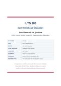 ILTS 206 EARLY CHILDHOOD EDUCATION ACTUAL EXAM 2026&sol;2027 &vert; 200 Questions with 100&percnt; Correct Verified Answers &vert; Content 206 Exam Prep &vert; Pass Guaranteed - A&plus; Graded&NewLine;&NewLine;