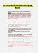 NUR2092 Health Assessment Final Exam &vert; Comprehensive Practice Questions & Detailed Answers &vert; Rasmussen College &vert; 2026 Study Guide