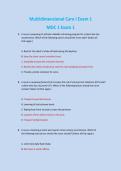 Multidimensional Care I &lpar;MDC 1&rpar; Exam 1 &vert; Comprehensive Practice Questions & Detailed Answers &vert; Rasmussen College