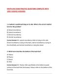 NAVTA AVA EXAM PRACTICE QUESTIONS COMPLETE WITH 100&percnt; VERIFIED ANSWERS