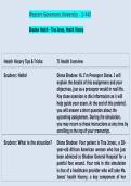 WGU D440 Shadow Health&colon; Tina Jones Health History &vert; Comprehensive Study Guide & Clinical Documentation Review