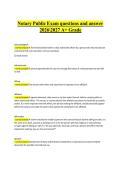 Notary Public Exam questions and answer 20262027 A&plus; Grade